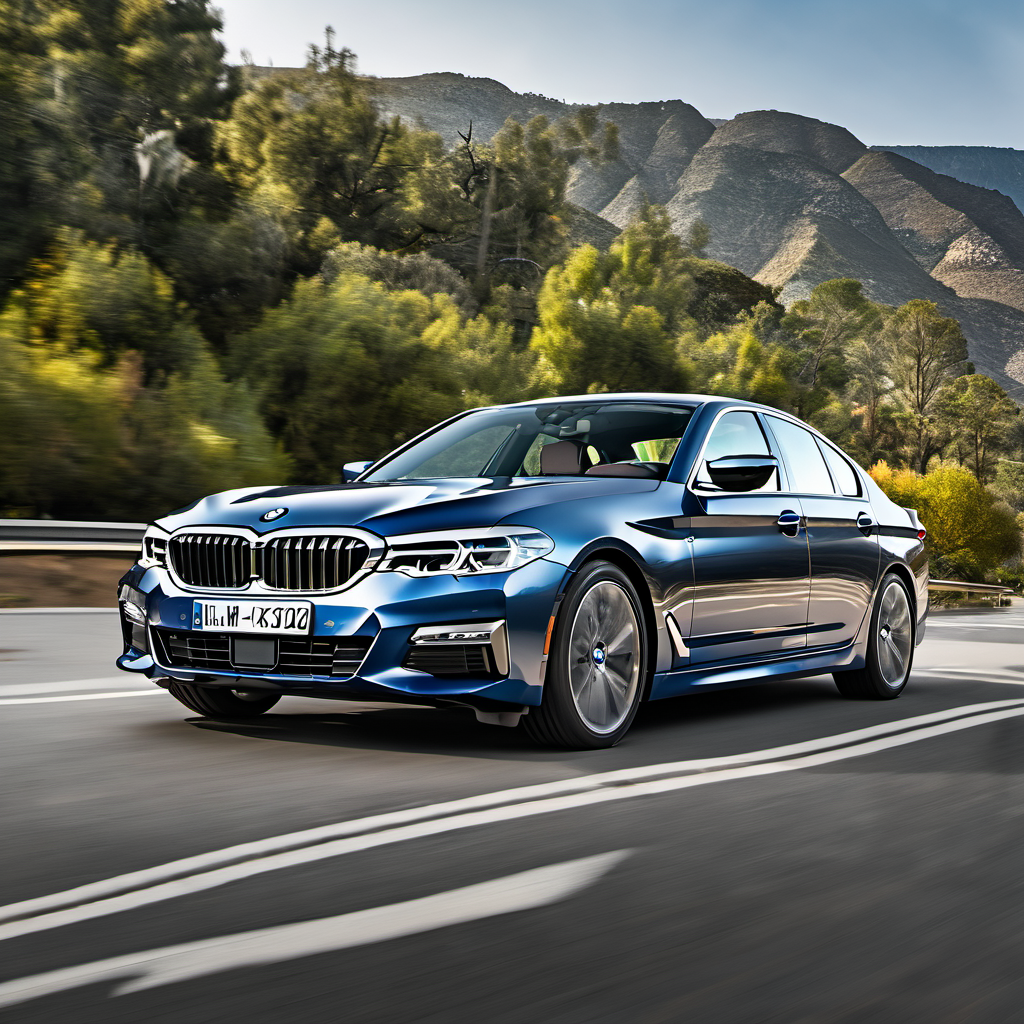 Illustration of a 2020 BMW 5 Series 530i