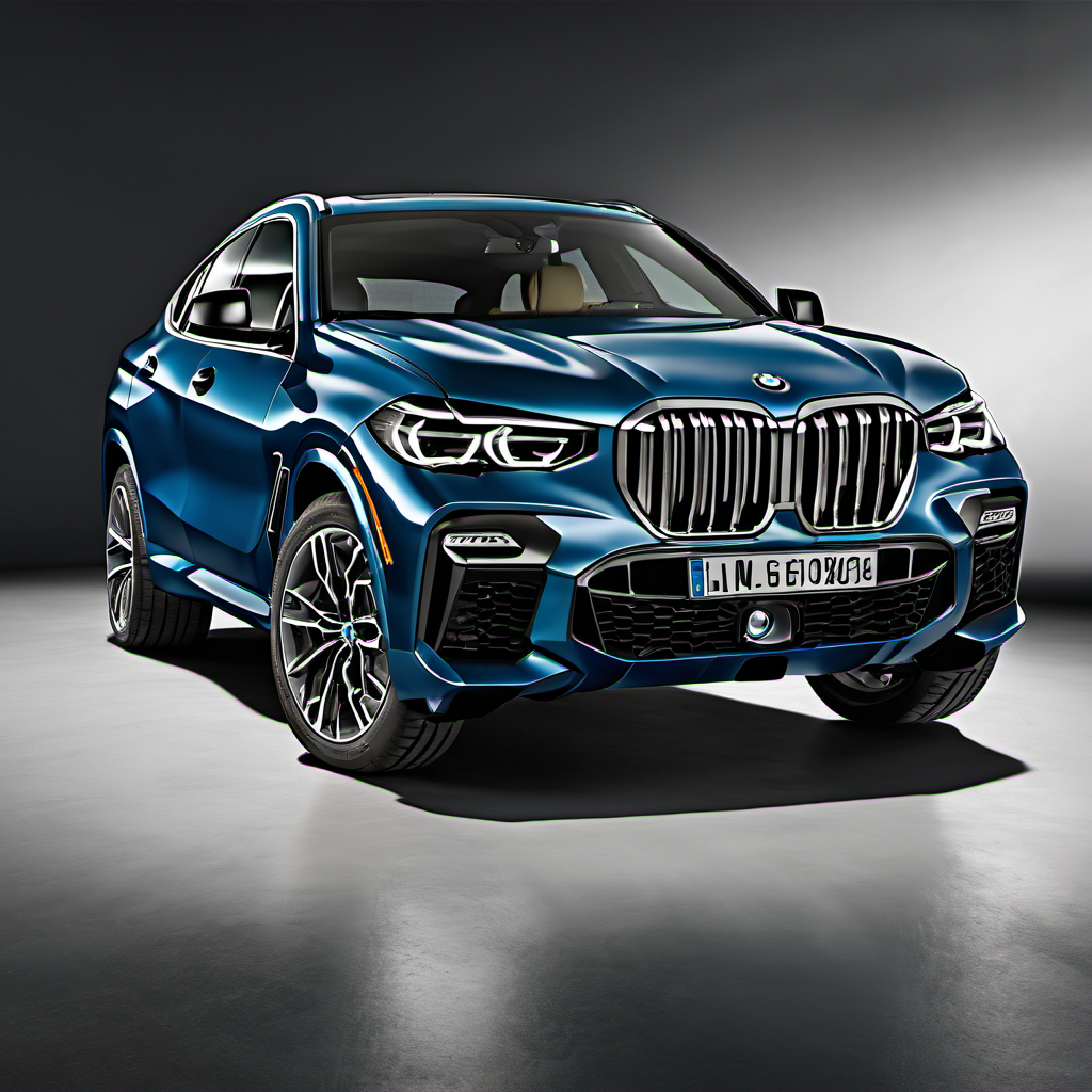 Illustration of a 2020 BMW X6 X6 M50i