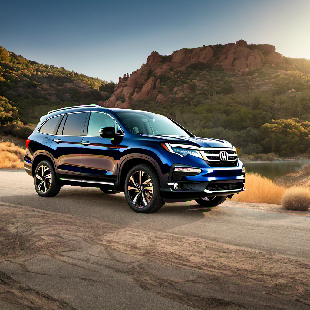 Illustration of a 2020 Honda Pilot