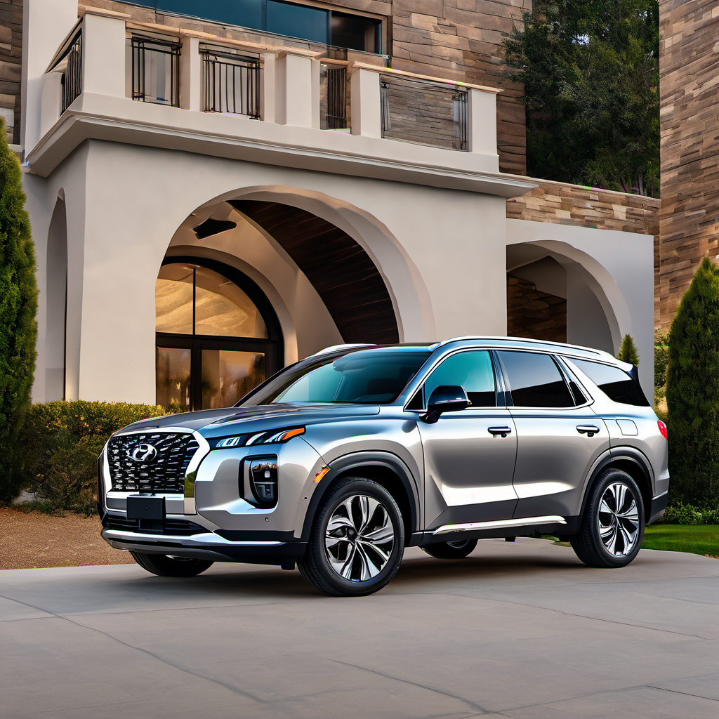 Illustration of a 2020 Hyundai Palisade