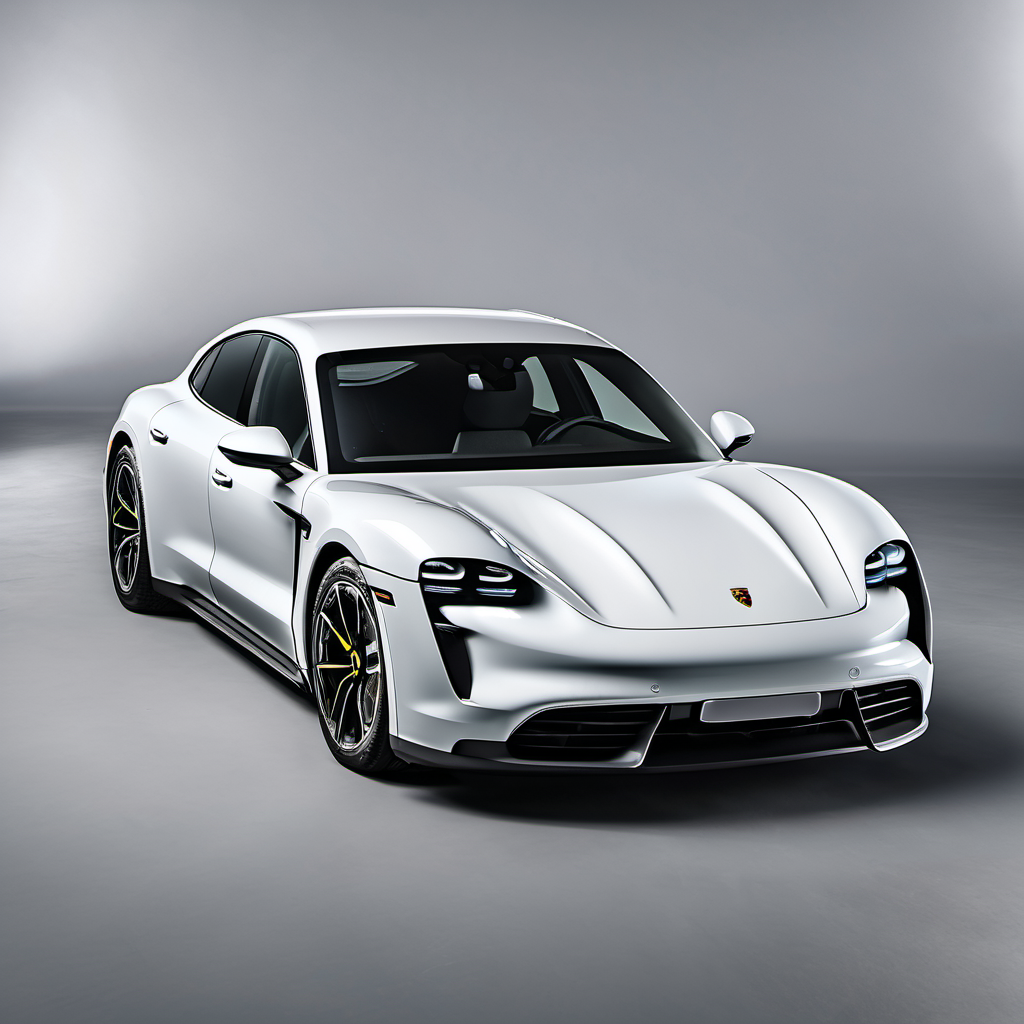 Illustration of a 2020 Porsche Taycan Taycan Turbo