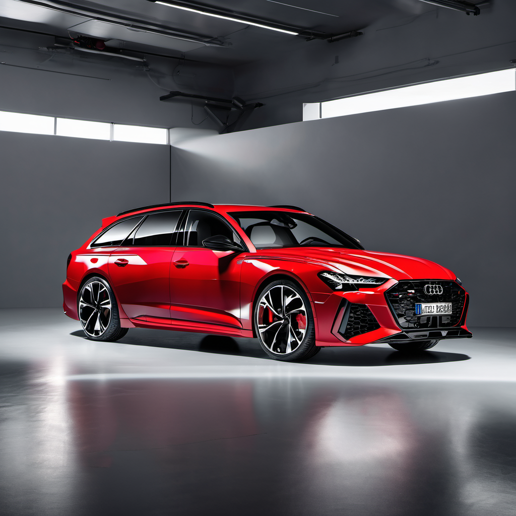 Illustration of a 2021 Audi RS 6