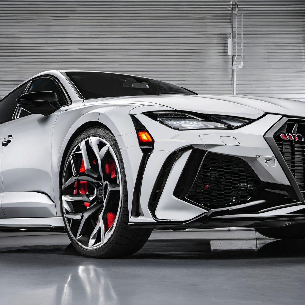 Illustration of a 2021 Audi RS 7