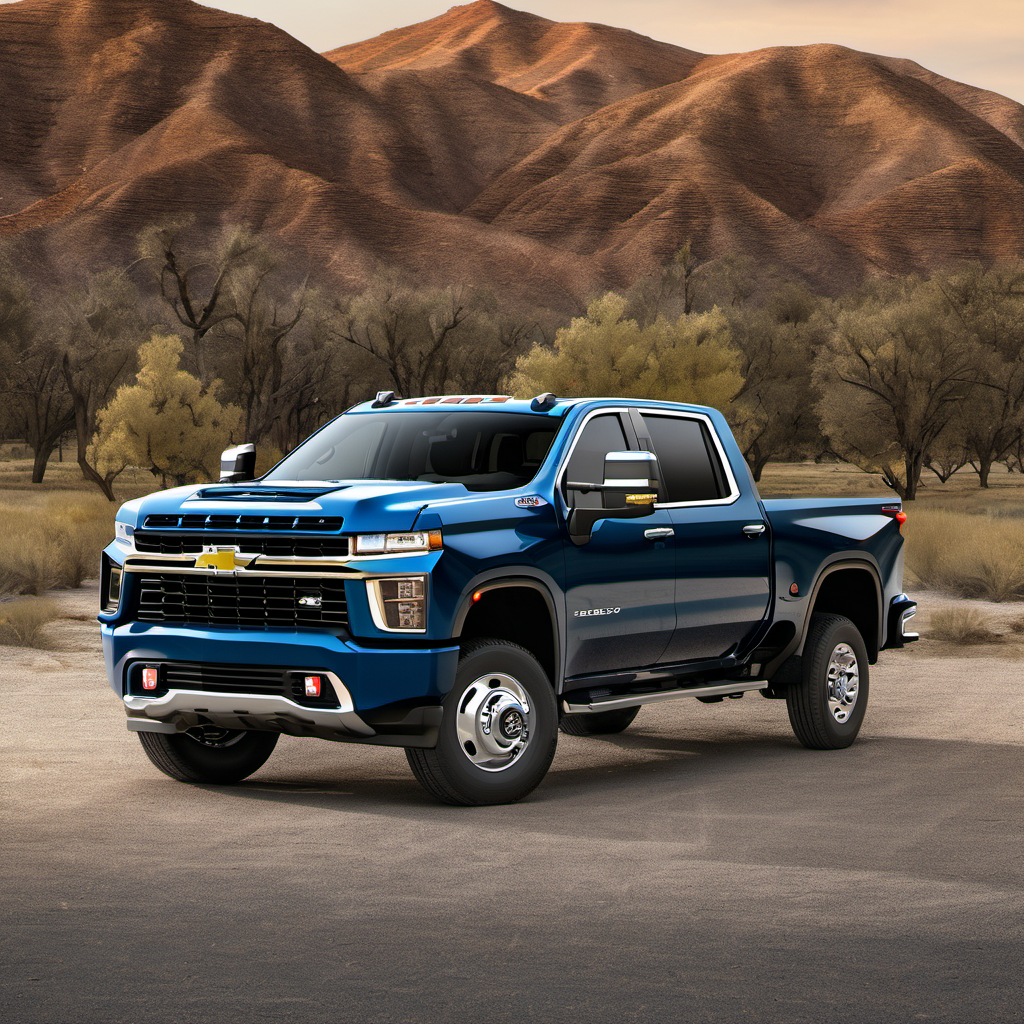 Illustration of a 2021 Chevrolet Silverado 3500 HD Crew Cab