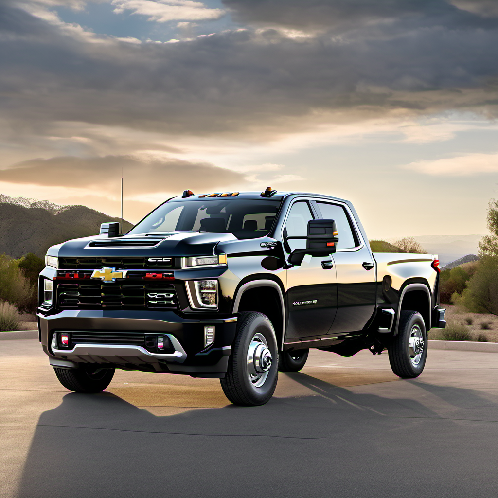 Illustration of a 2021 Chevrolet Silverado 3500 HD Double Cab