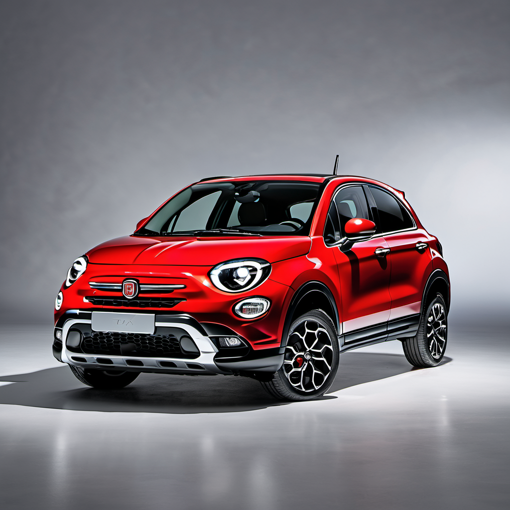 Illustration of a 2021 FIAT 500X