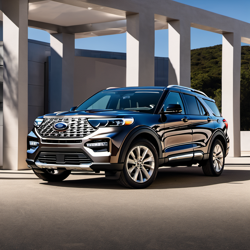 Illustration of a 2021 Ford Explorer