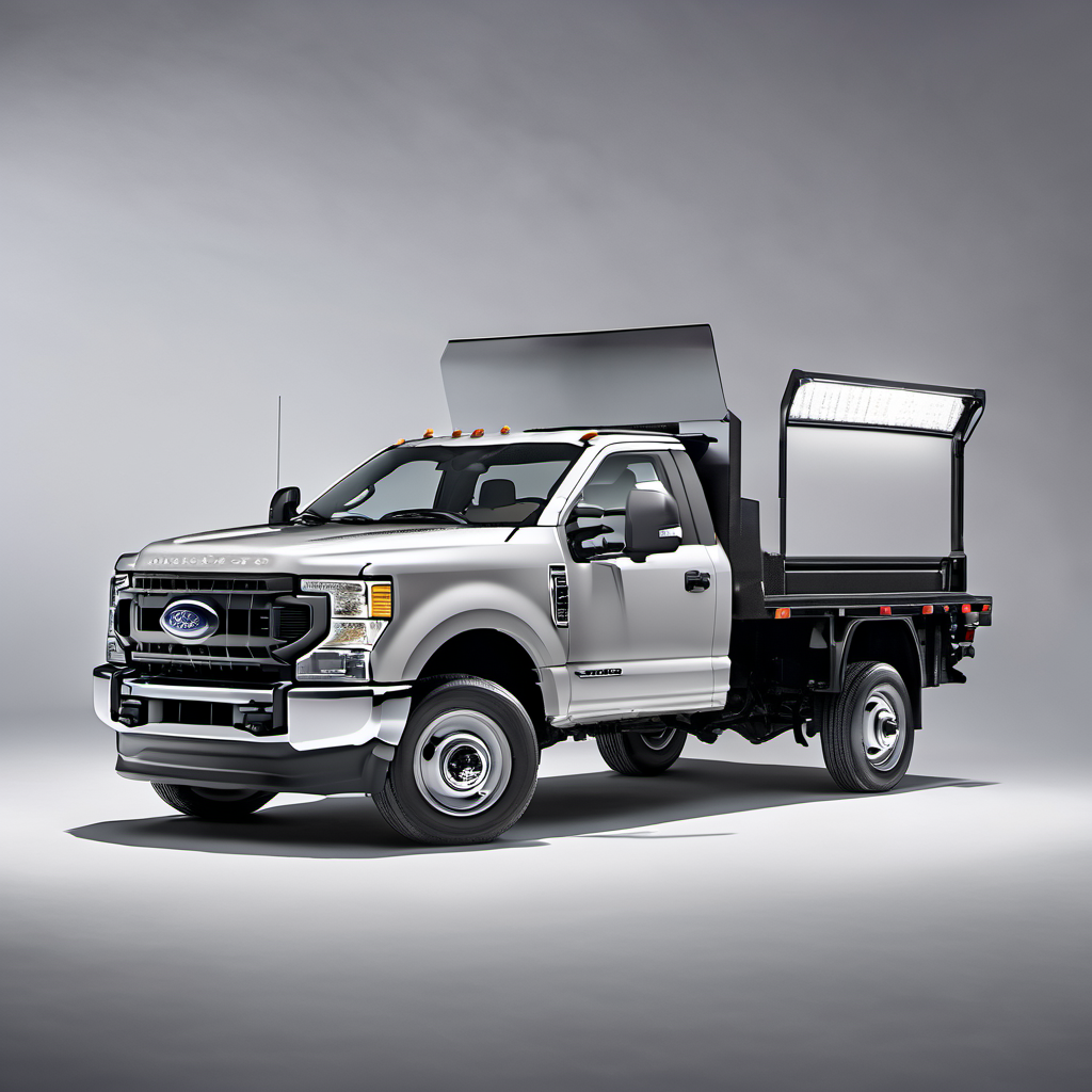 Illustration of a 2021 Ford F350 Super Duty Regular Cab
