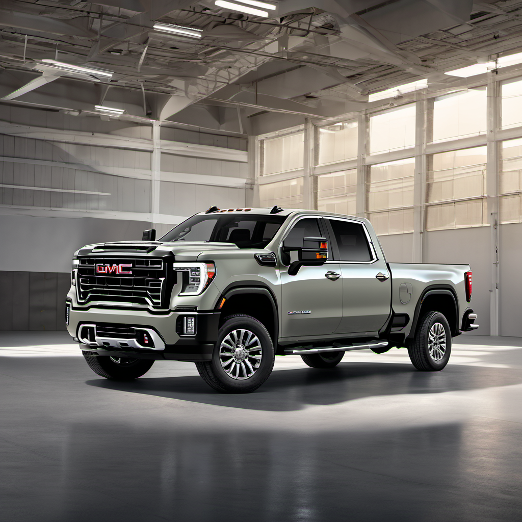 Illustration of a 2021 GMC Sierra 2500 HD Crew Cab
