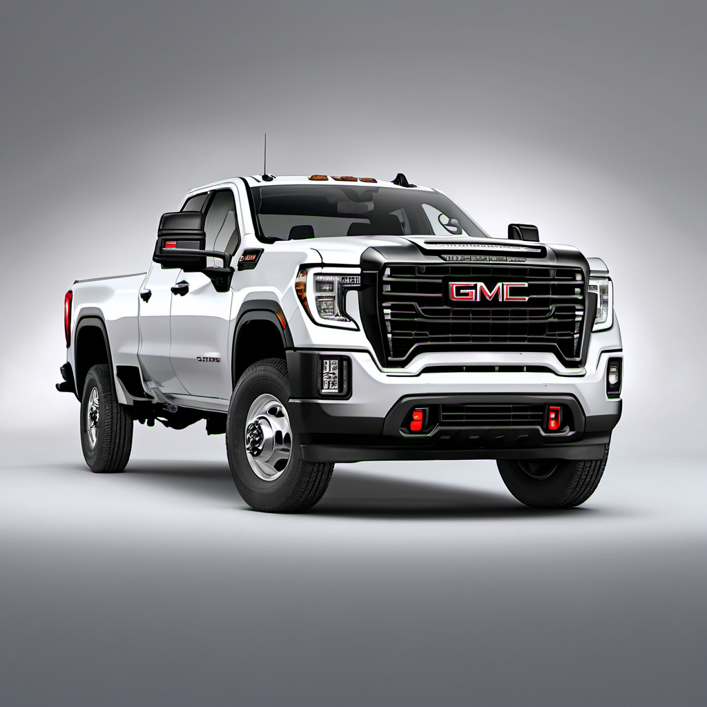 Illustration of a 2021 GMC Sierra 2500 HD Regular Cab