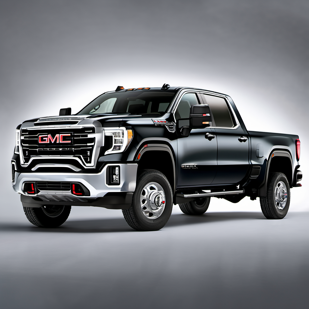 Illustration of a 2021 GMC Sierra 3500 HD Crew Cab