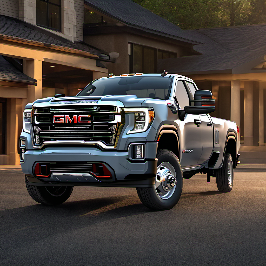 Illustration of a 2021 GMC Sierra 3500 HD Regular Cab