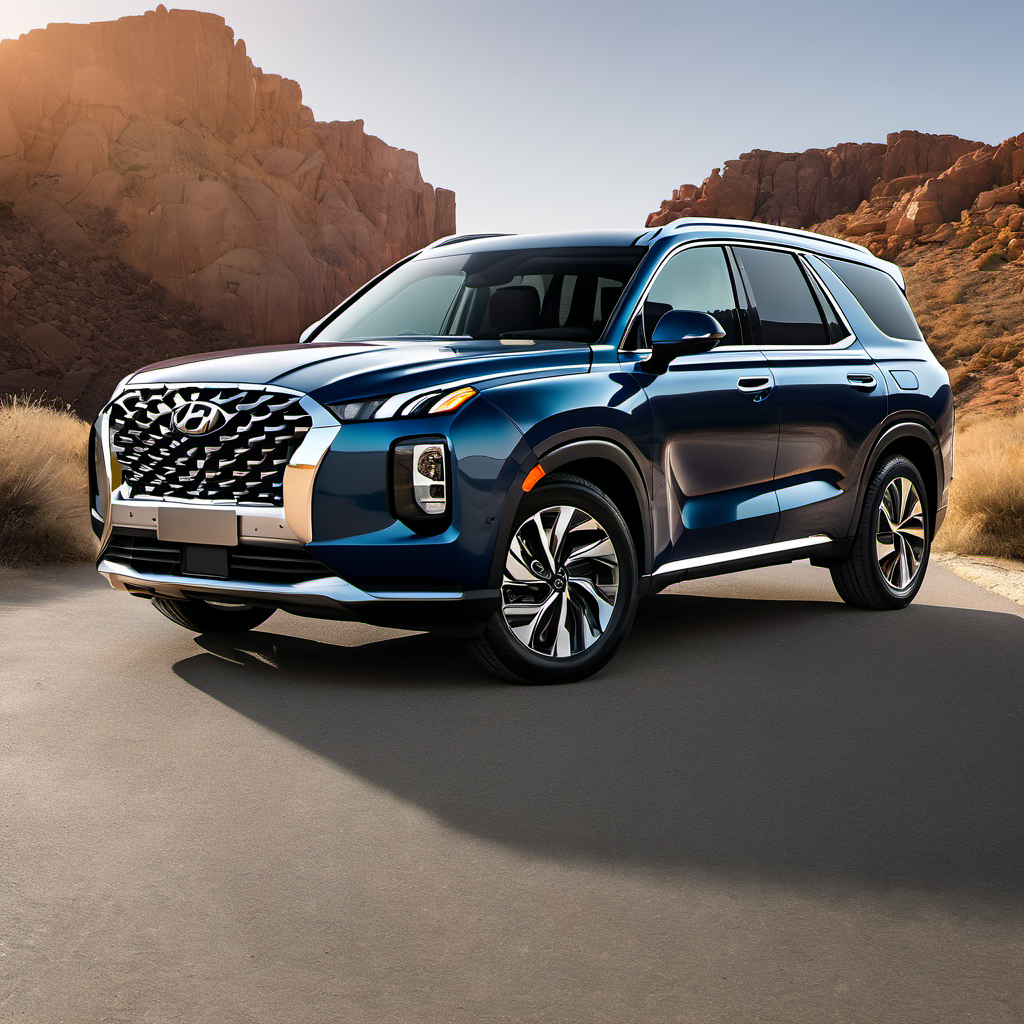Illustration of a 2021 Hyundai Palisade