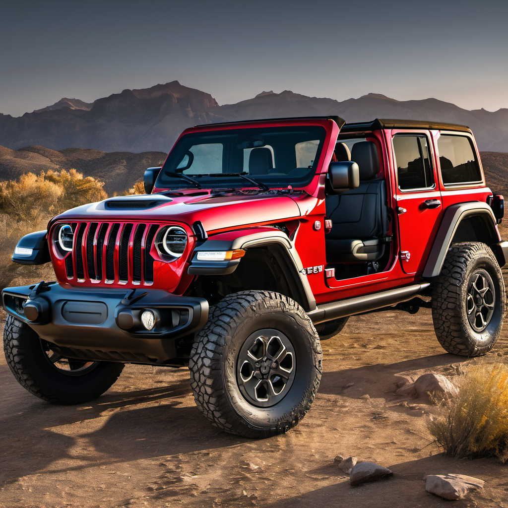 Illustration of a 2021 Jeep Wrangler