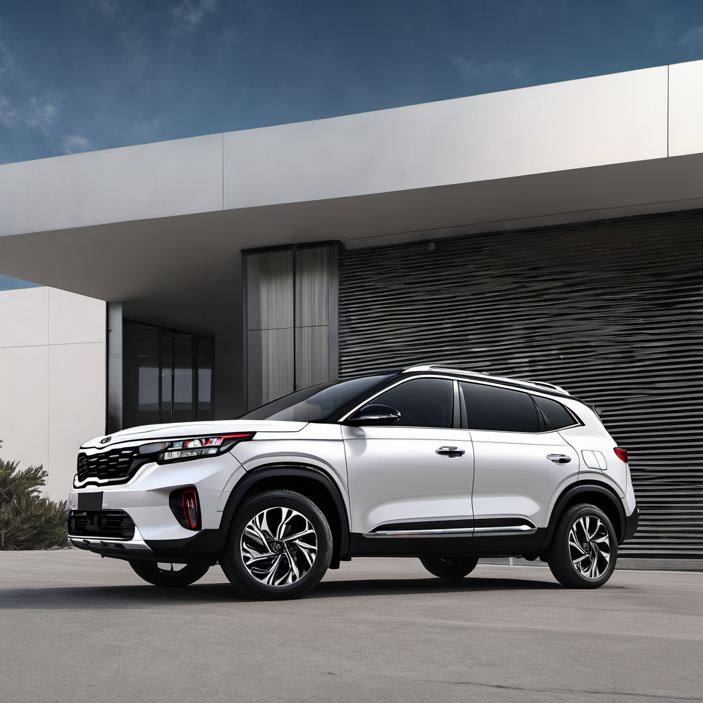 Illustration of a 2021 Kia Seltos