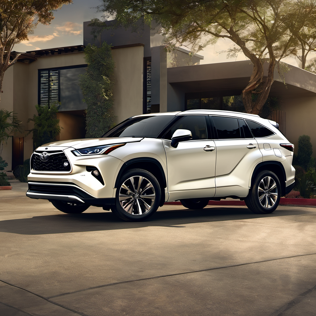 Illustration of a 2021 Toyota Highlander Highlander