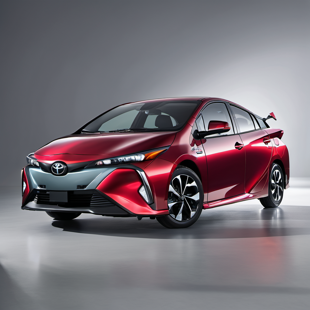 Illustration of a 2021 Toyota Prius