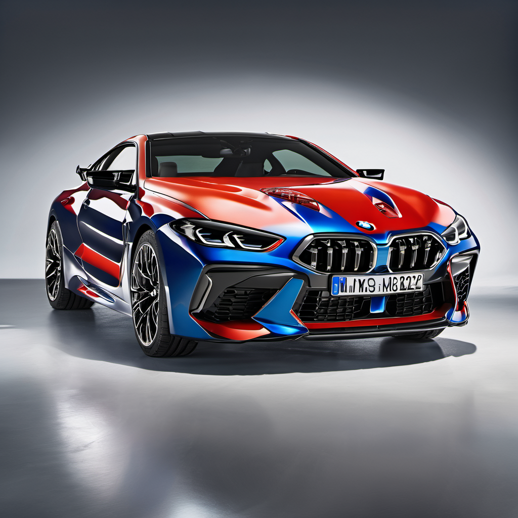 Illustration of a 2022 BMW M8
