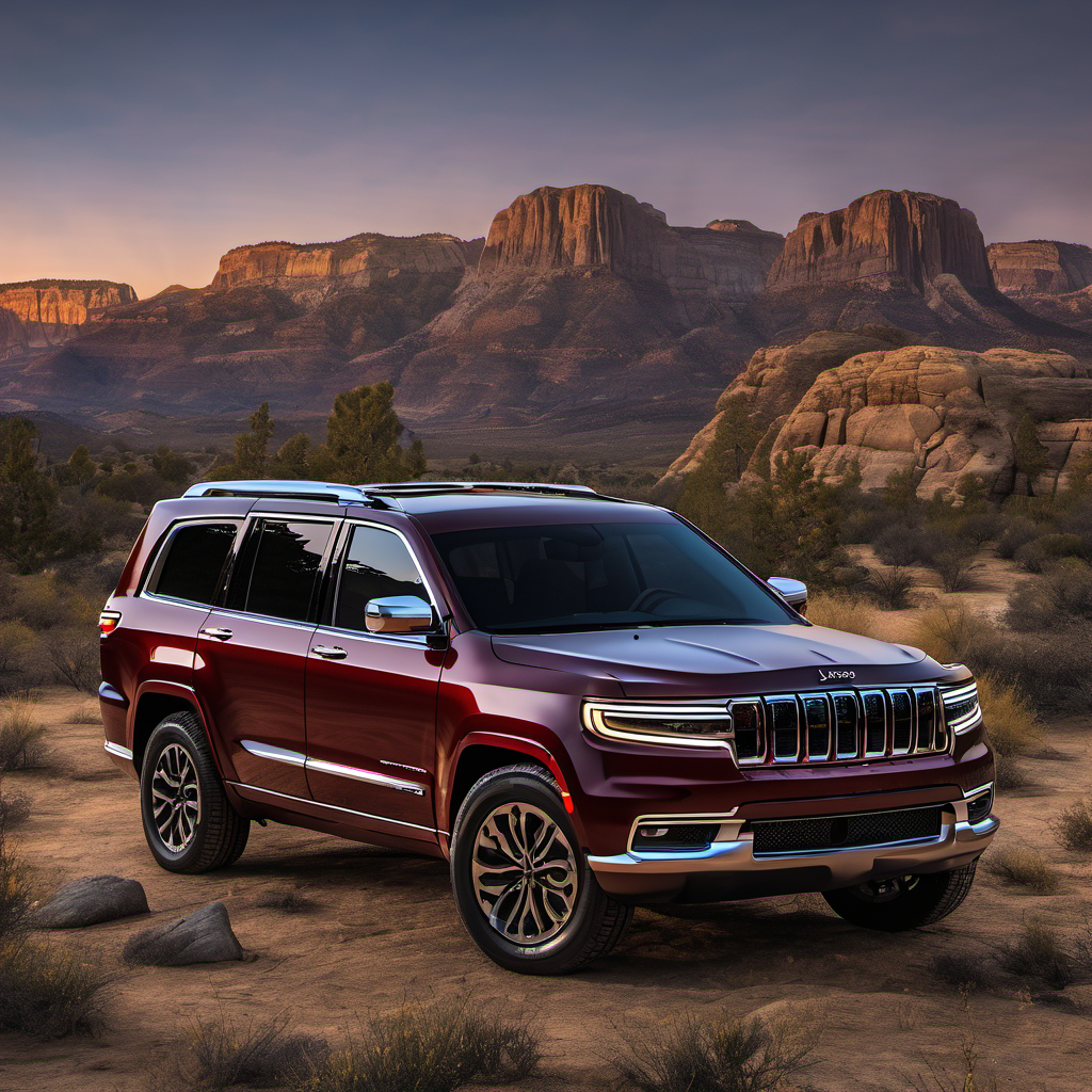 Illustration of a 2022 Jeep Grand Wagoneer