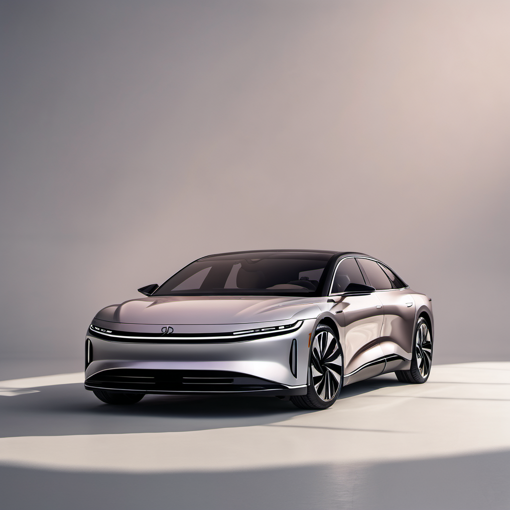 Illustration of a 2022 Lucid Air Air Dream P AWD w/19 inch wheels