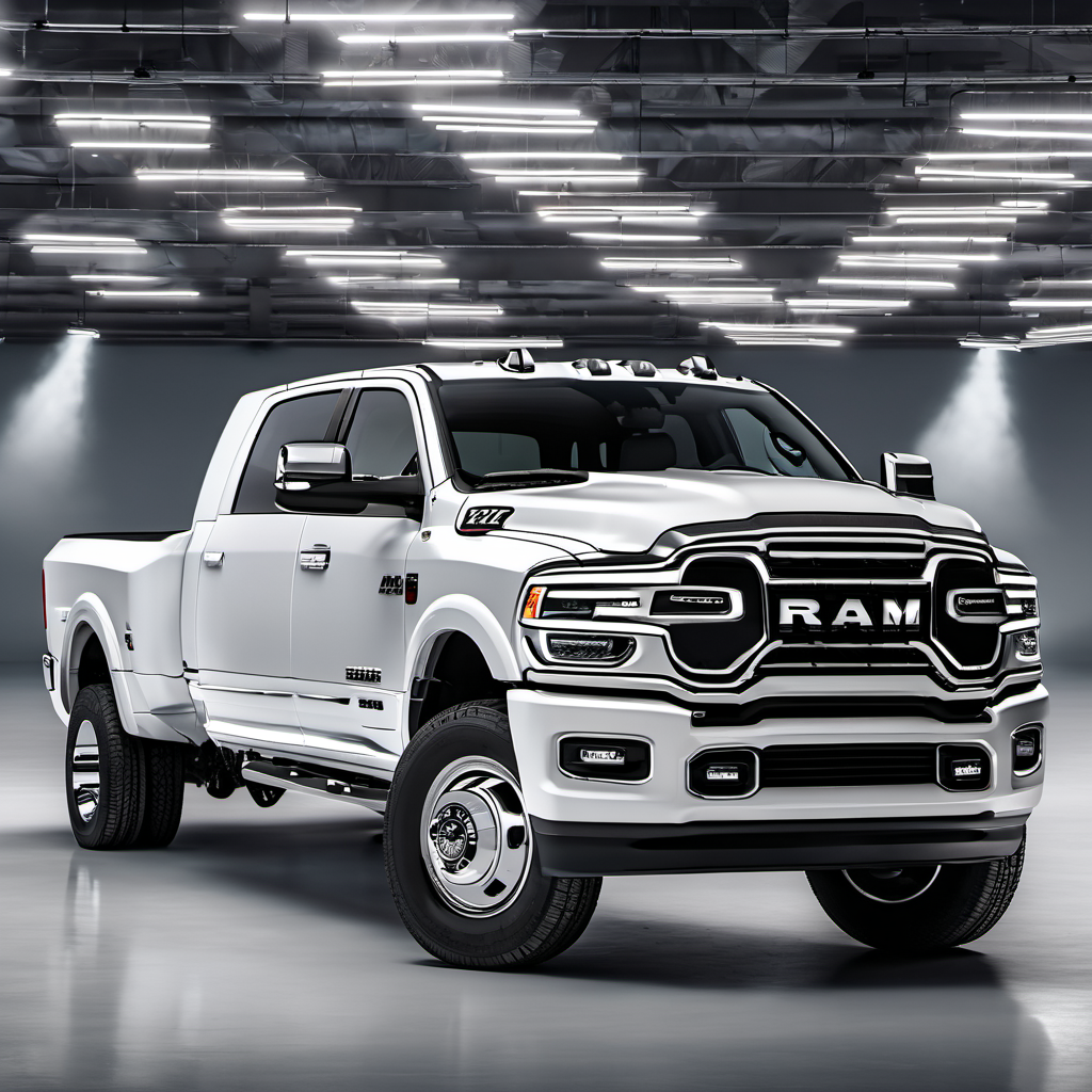 Illustration of a 2022 Ram 3500 Mega Cab