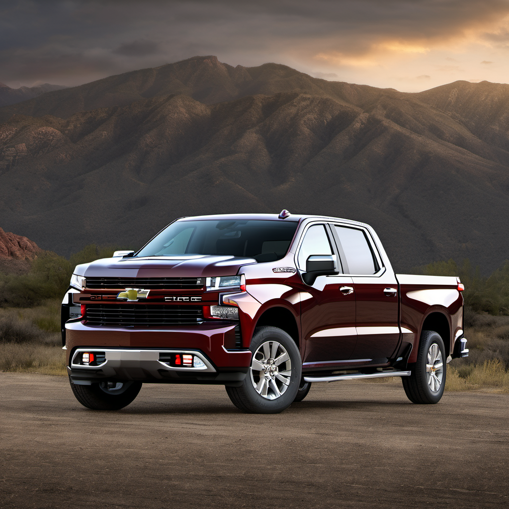 Illustration of a 2024 Chevrolet Silverado 1500 Crew Cab