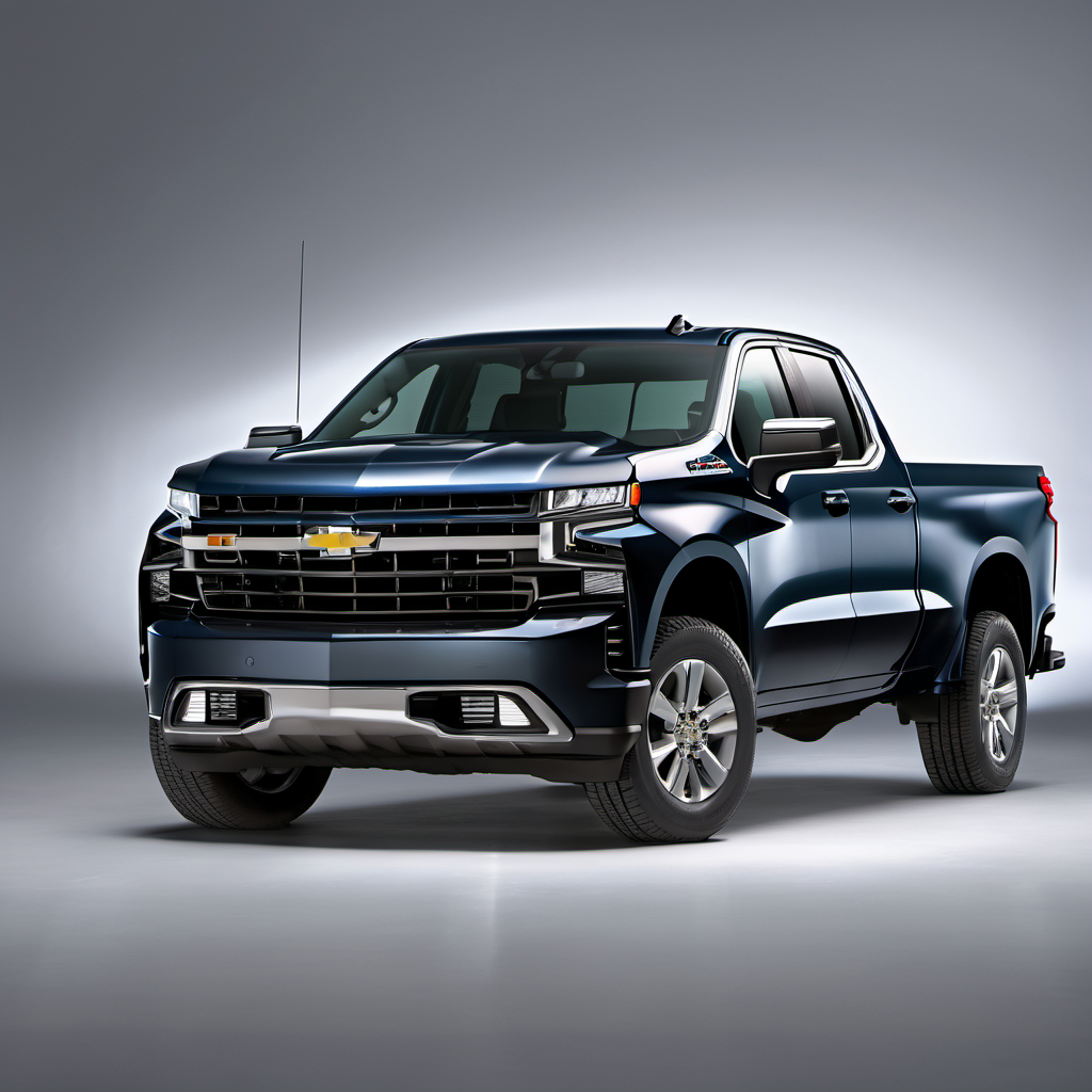 Illustration of a 2024 Chevrolet Silverado 1500 Double Cab
