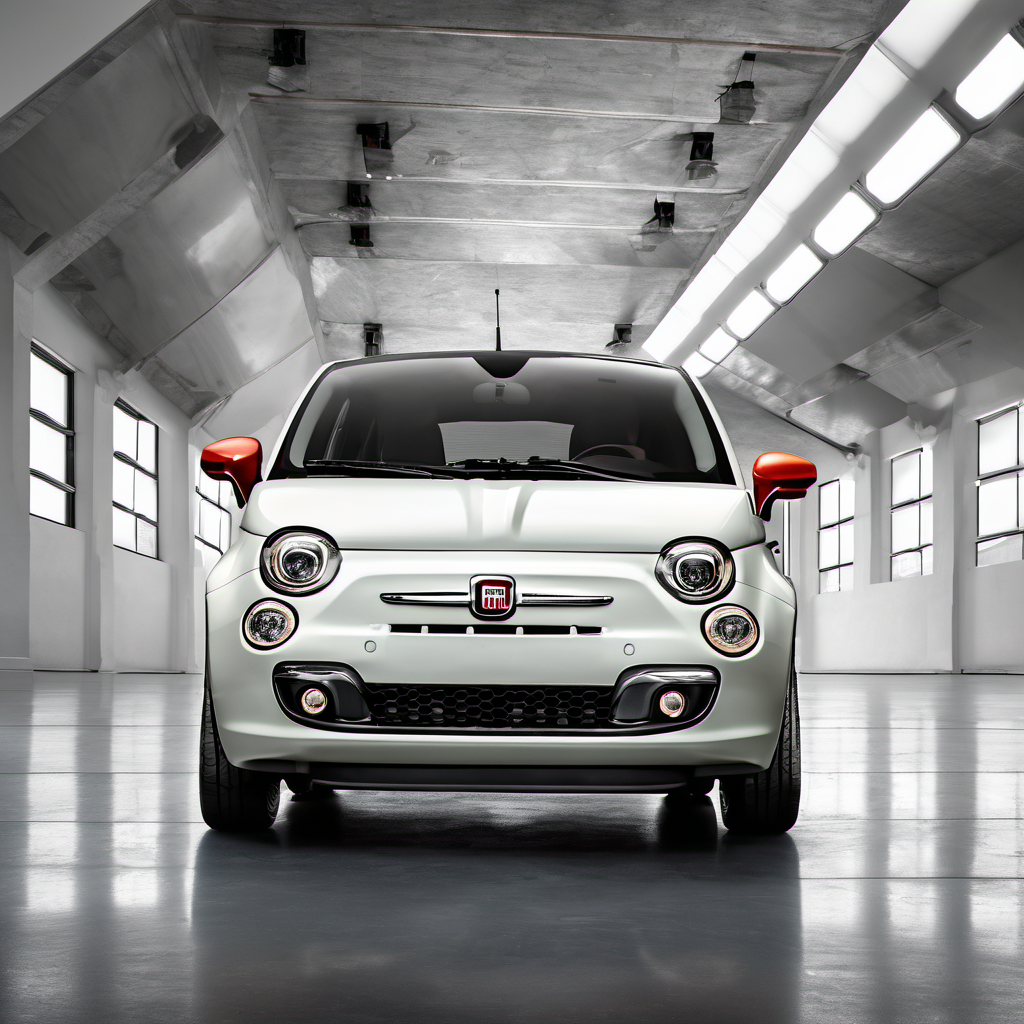 Illustration of a 2024 FIAT 500e