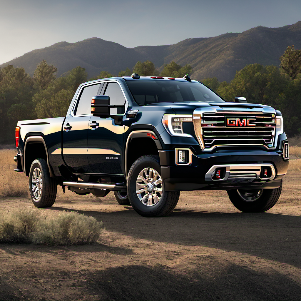 Illustration of a 2024 GMC Sierra 2500 HD Double Cab