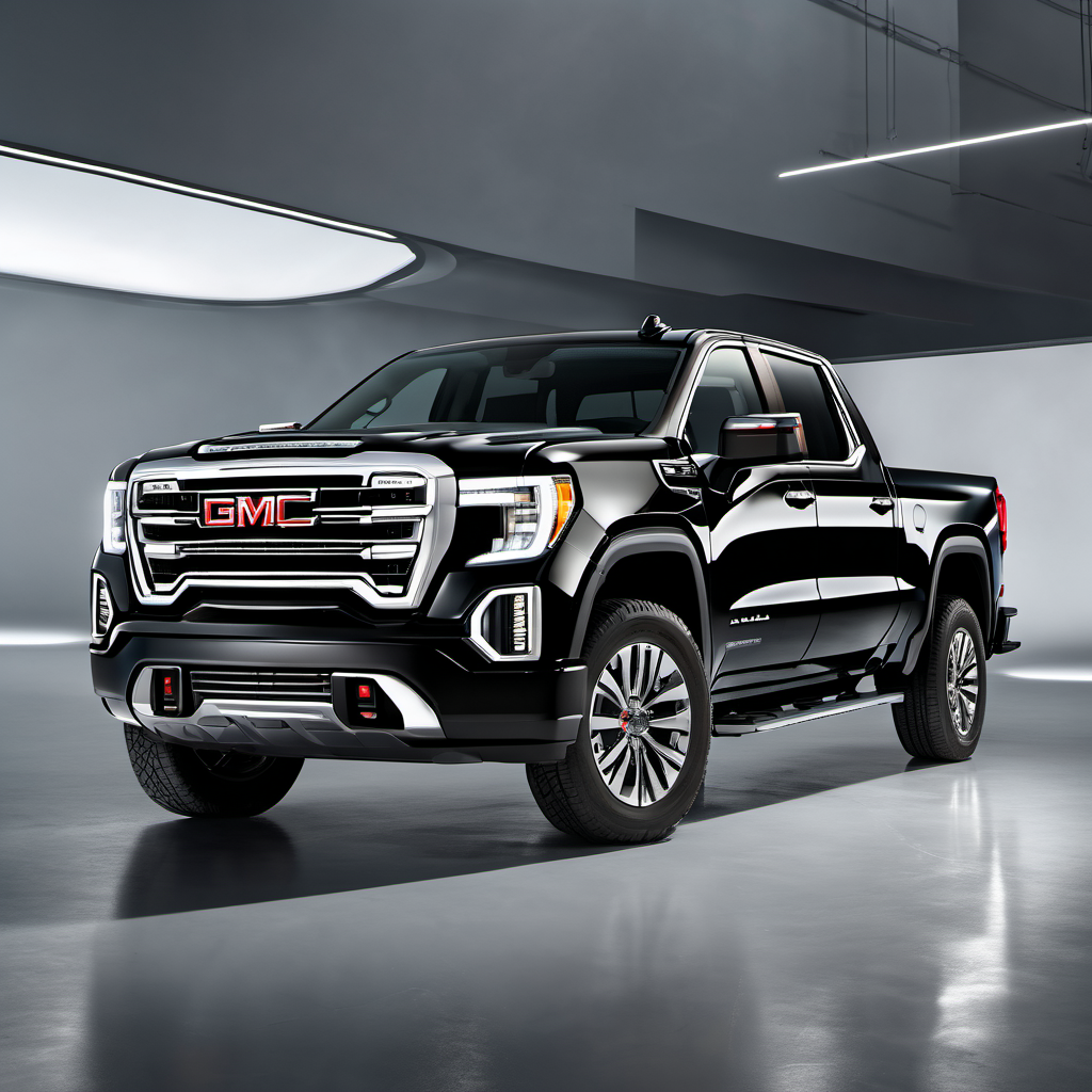 Illustration of a 2024 GMC Sierra EV