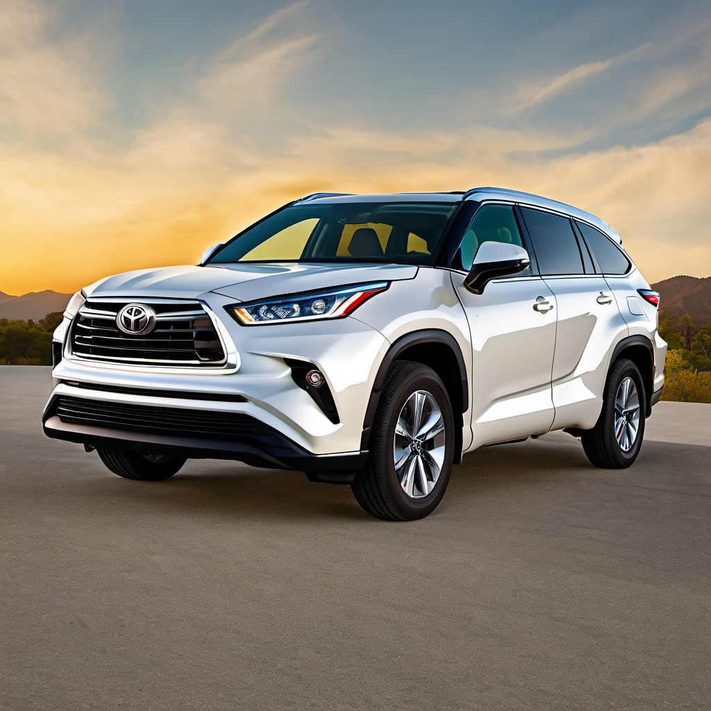 Illustration of a 2024 Toyota Grand Highlander Hybrid