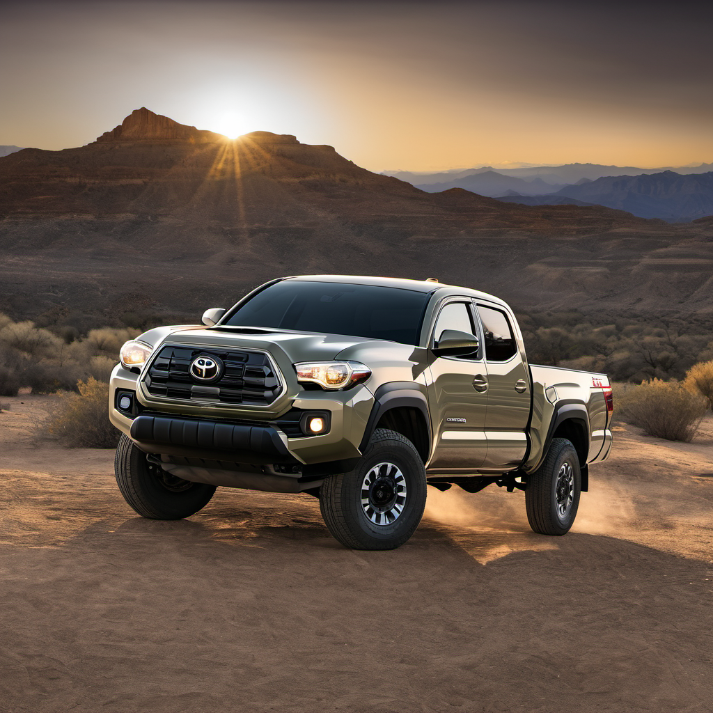 Illustration of a 2024 Toyota Tacoma XtraCab